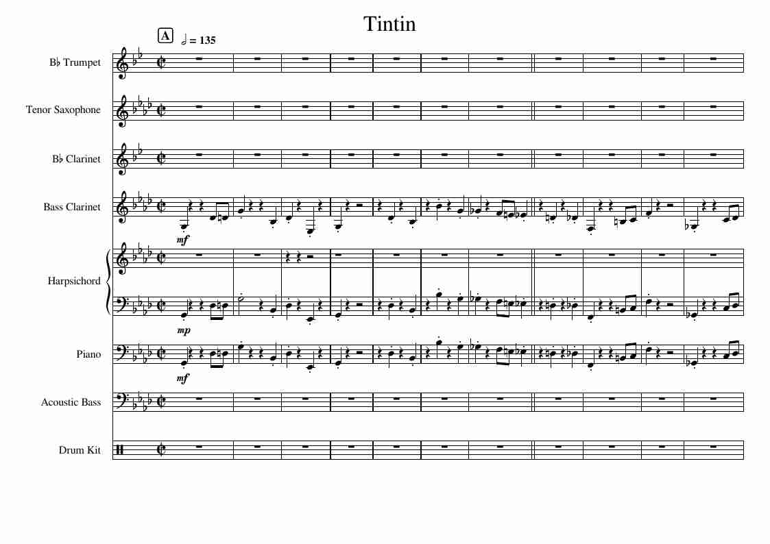 Tintin - Main Title - Page 1
