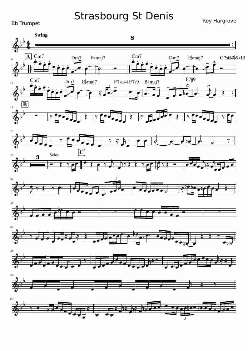 Strasbourg Saint-Denis (Solo) - Page 1